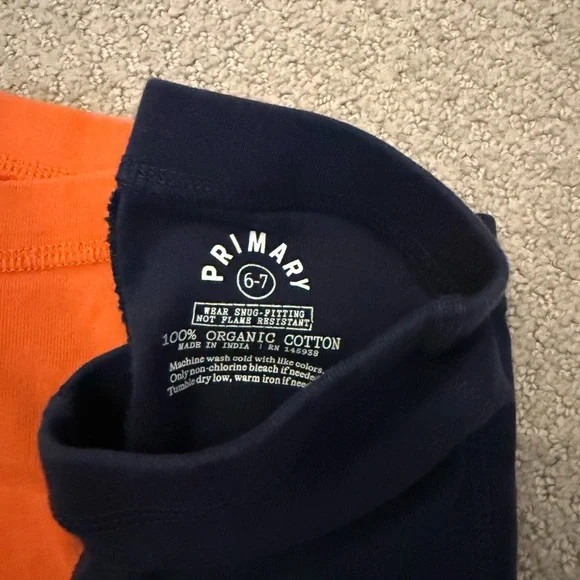 PRIMARY (Lot of 6) Kids Colorful Sleepwear Leggings Set - Sizes 6/7 - Picture 5 of 7